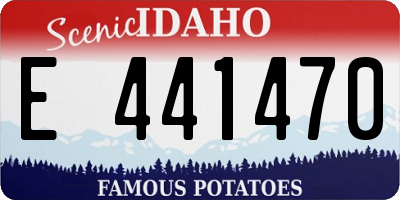 ID license plate E441470