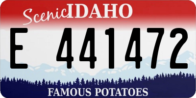 ID license plate E441472