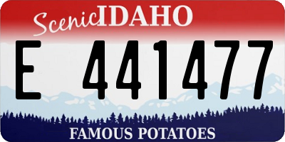 ID license plate E441477