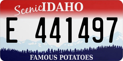 ID license plate E441497
