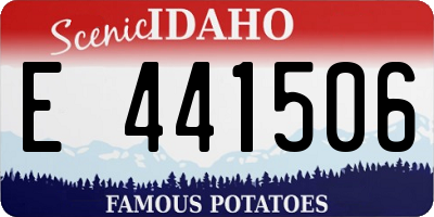ID license plate E441506