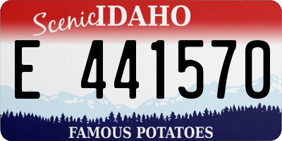 ID license plate E441570