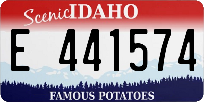 ID license plate E441574