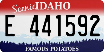 ID license plate E441592
