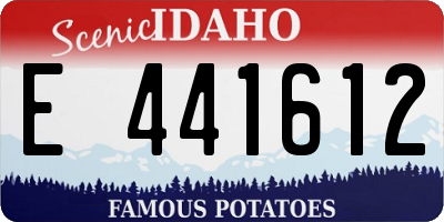 ID license plate E441612