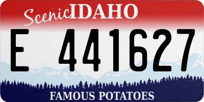 ID license plate E441627