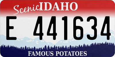 ID license plate E441634