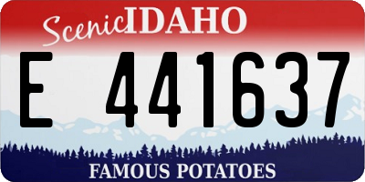ID license plate E441637