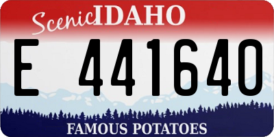 ID license plate E441640