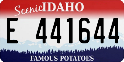 ID license plate E441644