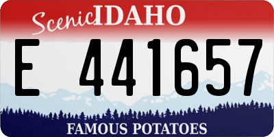 ID license plate E441657