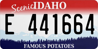 ID license plate E441664