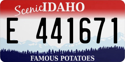ID license plate E441671