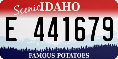 ID license plate E441679