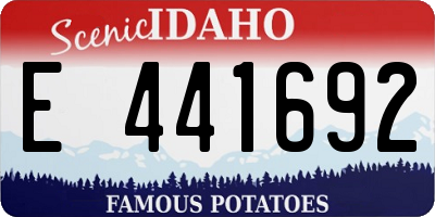 ID license plate E441692