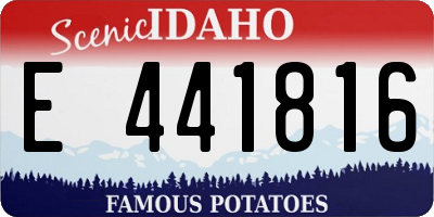 ID license plate E441816
