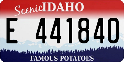 ID license plate E441840