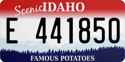 ID license plate E441850