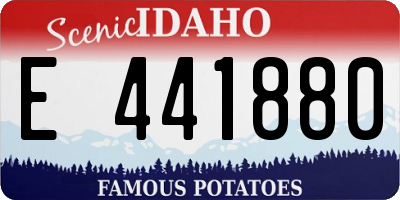ID license plate E441880
