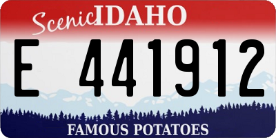 ID license plate E441912