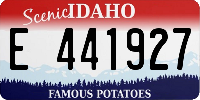 ID license plate E441927