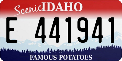 ID license plate E441941