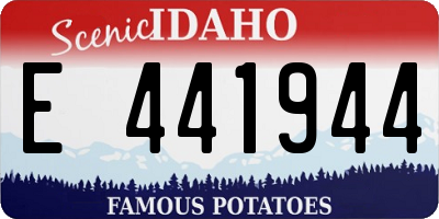ID license plate E441944