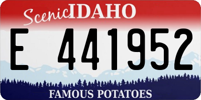 ID license plate E441952