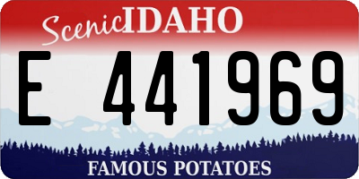 ID license plate E441969