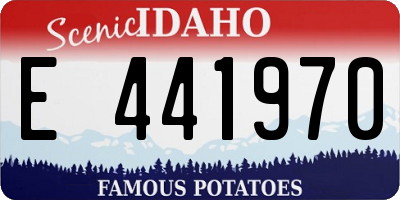 ID license plate E441970