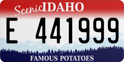 ID license plate E441999