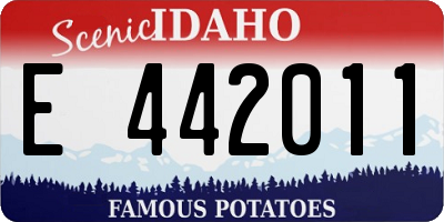 ID license plate E442011