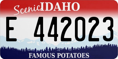 ID license plate E442023