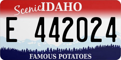 ID license plate E442024