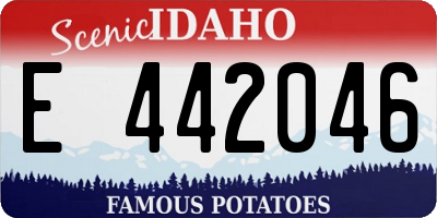 ID license plate E442046