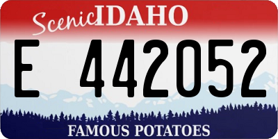 ID license plate E442052