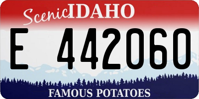 ID license plate E442060