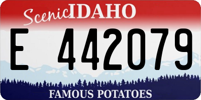 ID license plate E442079