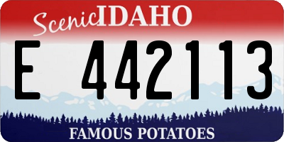 ID license plate E442113