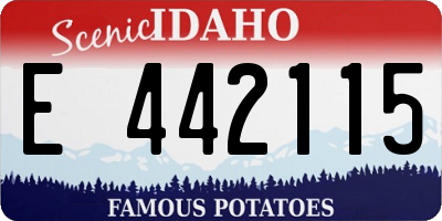ID license plate E442115