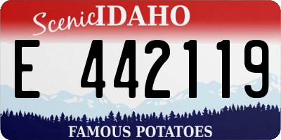 ID license plate E442119