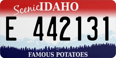 ID license plate E442131