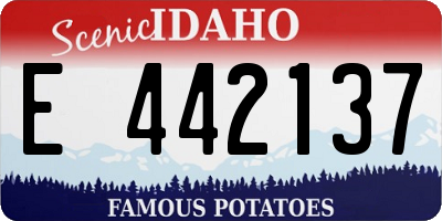 ID license plate E442137