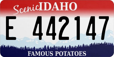 ID license plate E442147