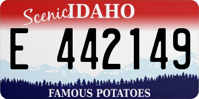 ID license plate E442149