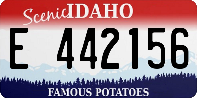 ID license plate E442156