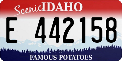 ID license plate E442158