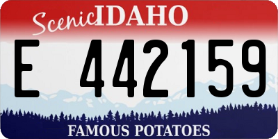 ID license plate E442159