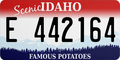 ID license plate E442164