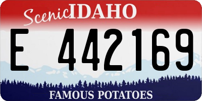 ID license plate E442169